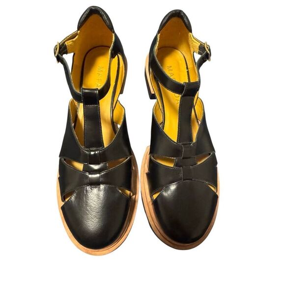 Mafalda Shoes - Mafalda size 9 women’s fisherman sandals black Brazil made - EUC